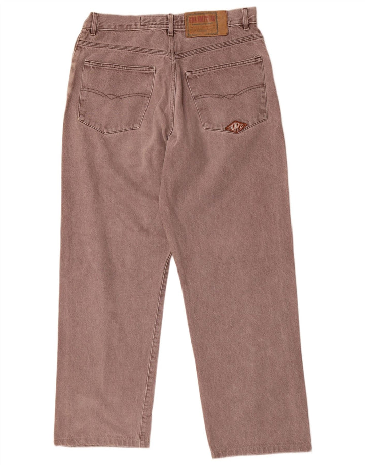 Jeans dritti da uomo illimitati W36 L30 cotone grigio