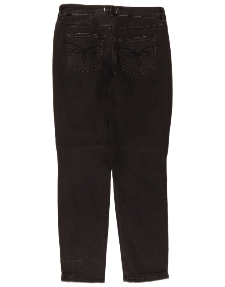 Jeans slim invecchiati da donna Ted Baker W28 L28 cotone nero