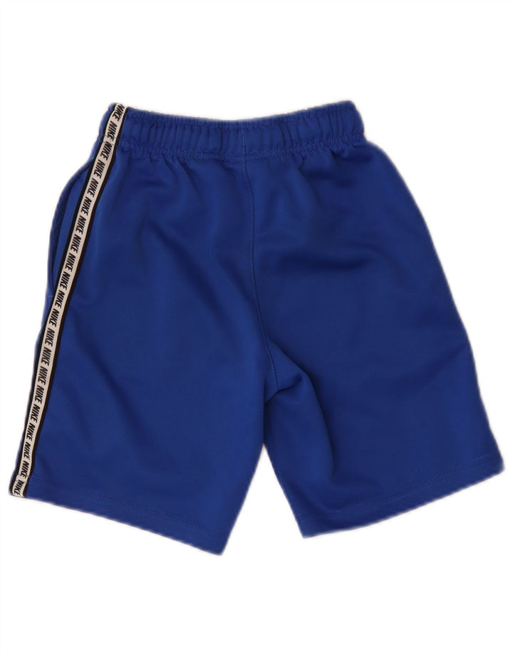 Pantaloncini sportivi Nike da bambino con grafica 8-9 anni, piccoli, blu, in poliestere
