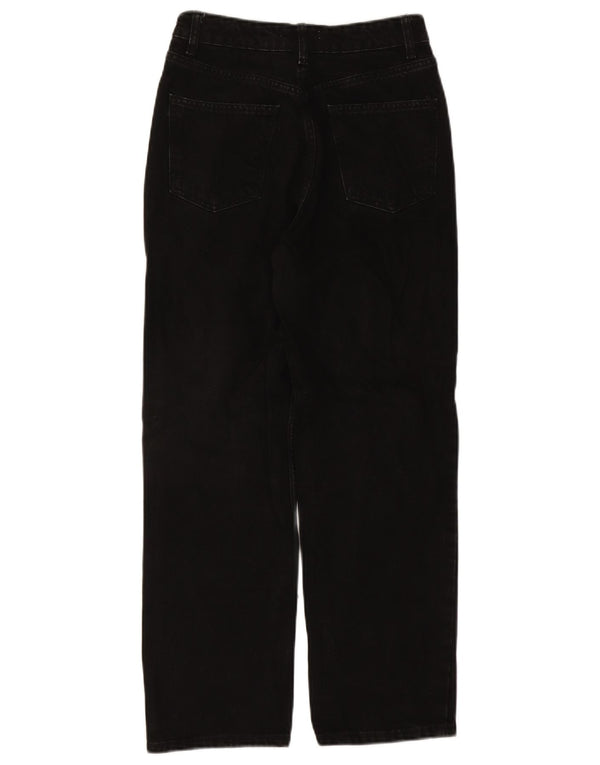 Zara Jeans larghi a vita alta da donna EU 36 XS W26 L26 Nero