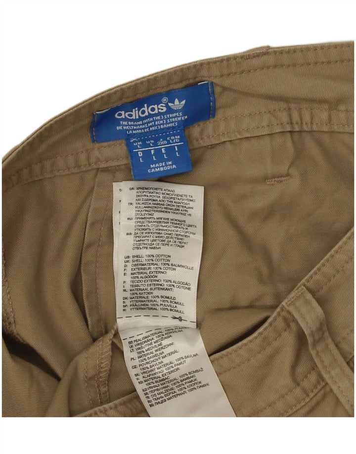 Pantaloncini chino da uomo Adidas grandi W38 cotone kaki