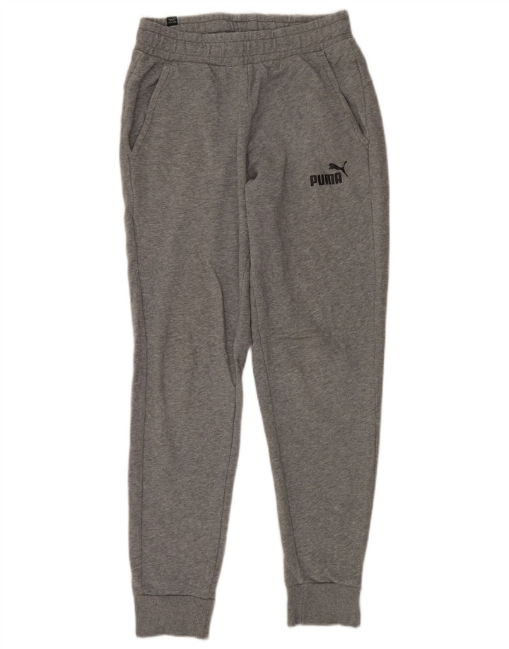 Pantaloni da tuta da uomo Puma Joggers piccoli in cotone grigio