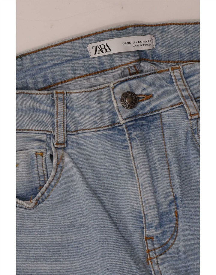 Jeans svasati da donna Zara EU 36 XS W26 L33 Blu