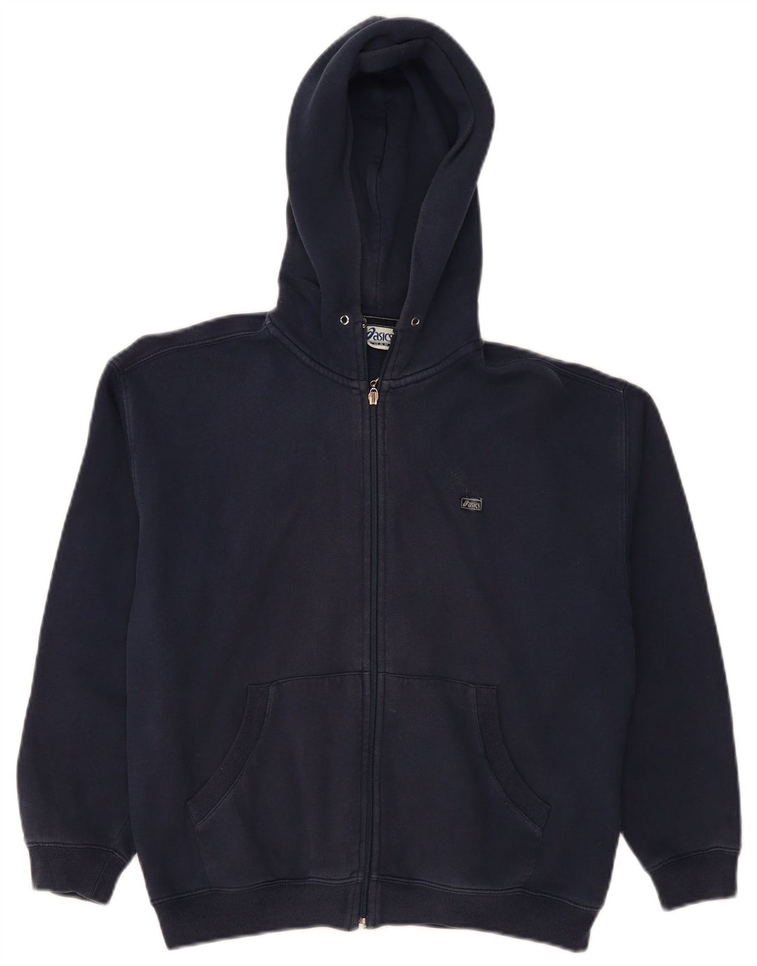Felpa con cappuccio e zip ASICS per ragazzi 11-12 anni blu navy