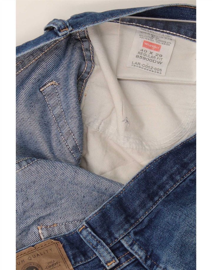 Jeans dritti vestibilità regolare da donna Wrangler W40 L29 cotone blu
