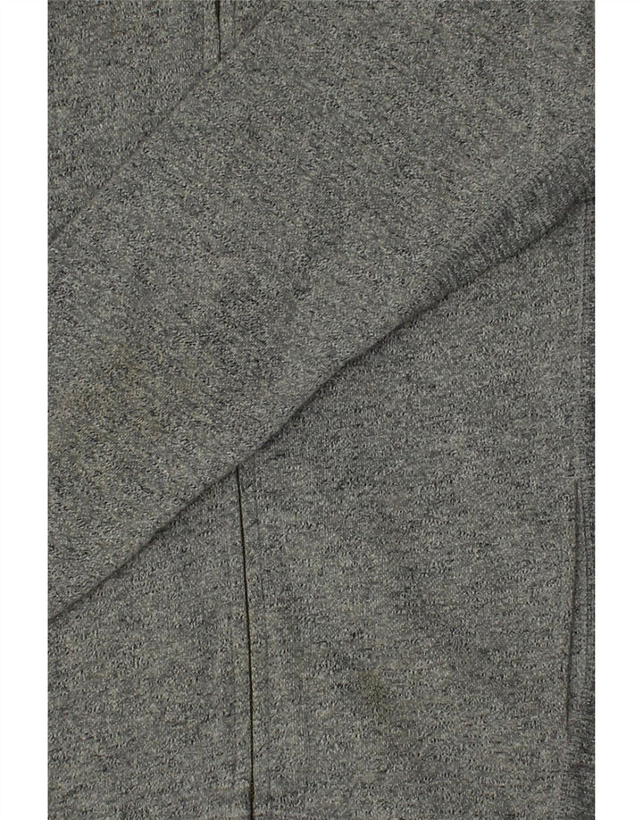 JACK WILLS Mens Zip Hoodie Sweater Small Grey Flecked Cotton Vintage Jack Wills and Second-Hand Jack Wills from Messina Hembry 