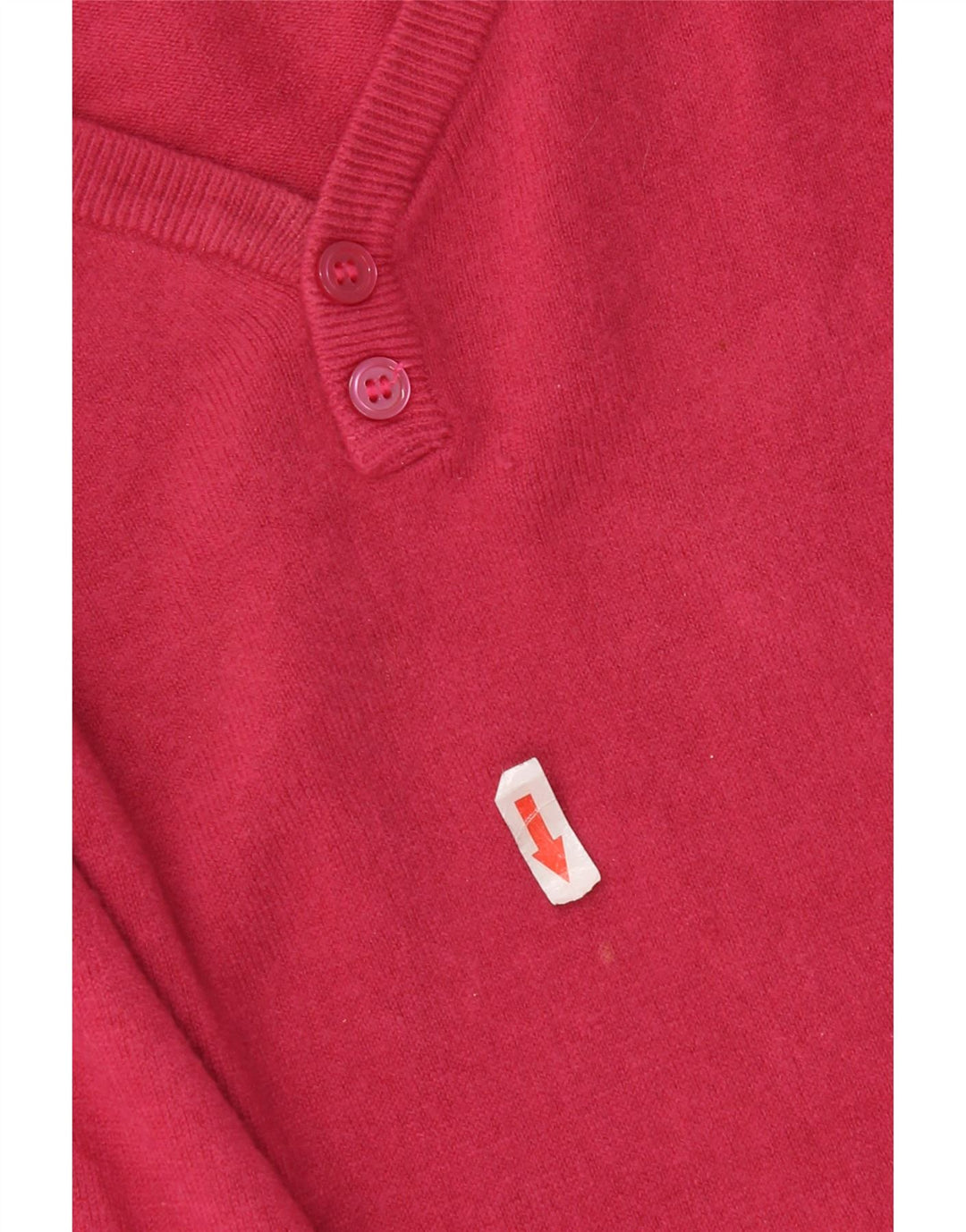 Maglione maglione con scollo a V da donna Marks & Spencer UK 16 grande rosa