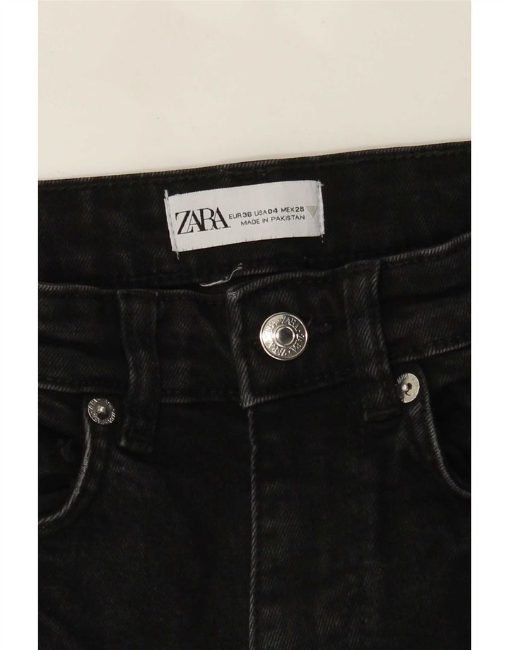 Jeans Bootcut da donna Zara EU 36 XS W26 L25 Nero