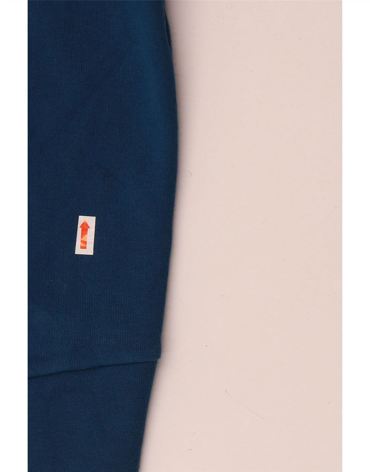 REEBOK Felpa con grafica oversize da donna UK 8/10 Small Blu