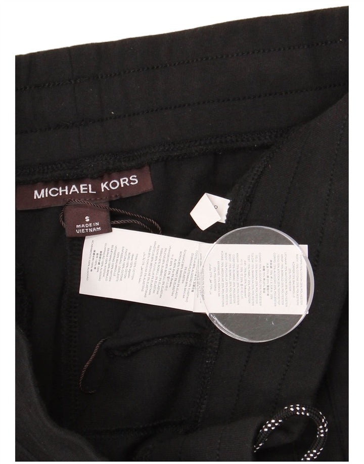 MICHAEL KORS Pantaloni da tuta con grafica da uomo Joggers piccoli in cotone nero