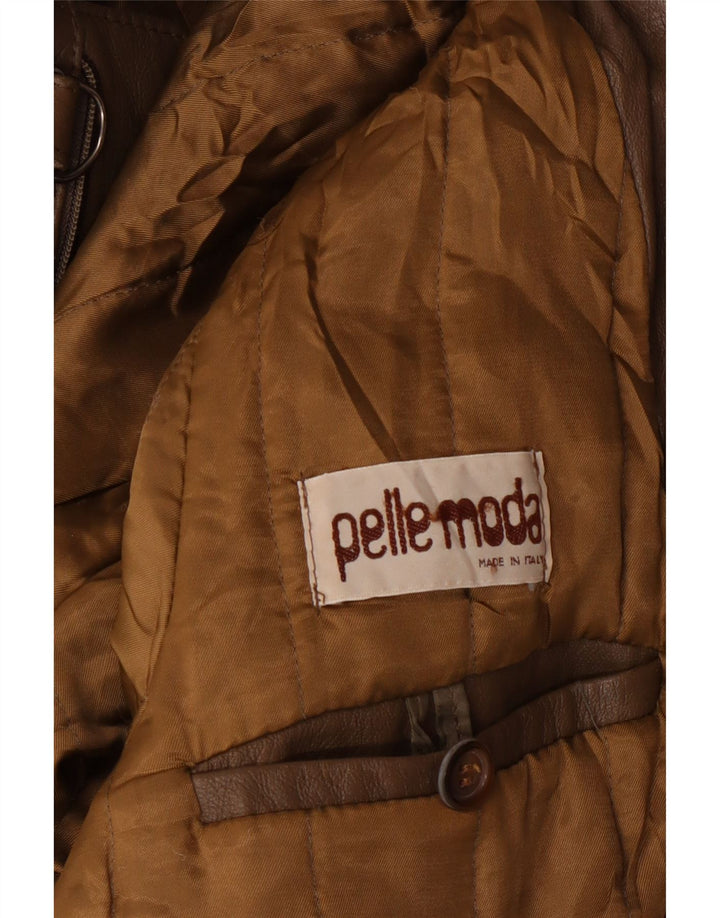 Giacca in pelle da uomo Pelle Moda UK 36 piccola marrone