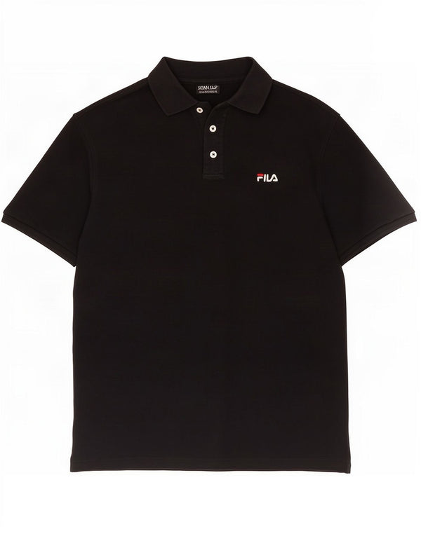 Polo da uomo Fila XL in cotone nero