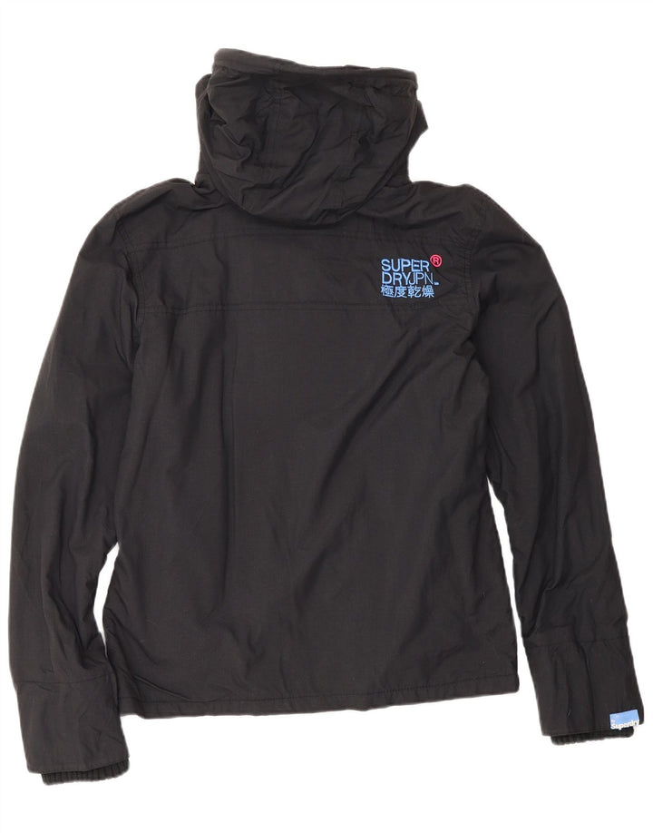 Giacca a vento grafica da donna Superdry Windcheater UK 10 piccola nera