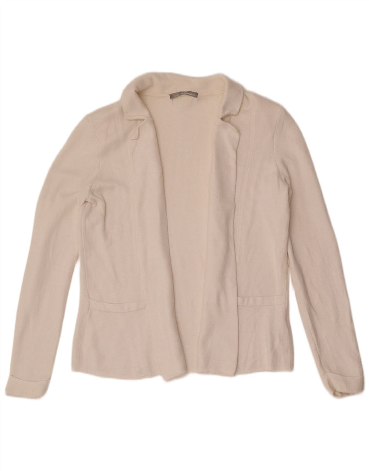 Maglione cardigan aperto da donna Marks & Spencer UK 14 Poliammide beige medio