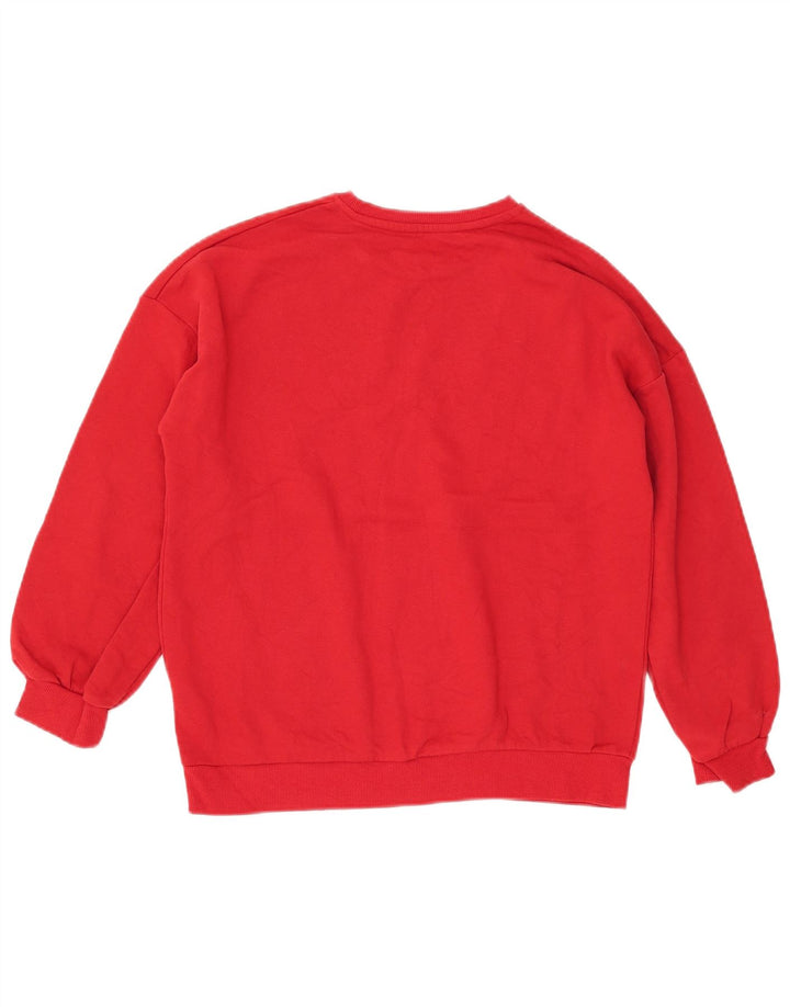 MARKS & SPENCER Felpa Maglia Bambina 12-13 Anni Cotone Rosso