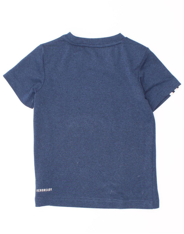Maglietta Adidas Aeroready da ragazzo, 2-3 anni, in poliestere blu