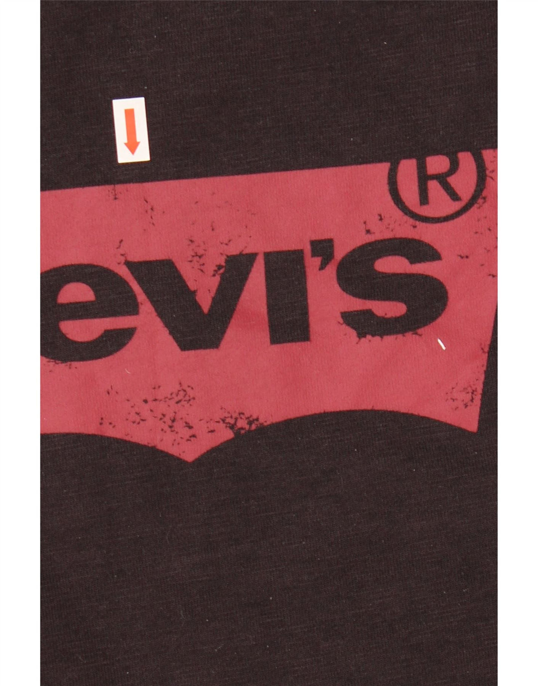 Levi's Felpa grafica da uomo in cotone nero medio