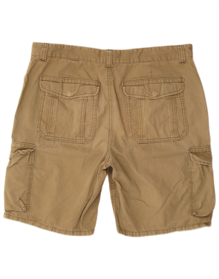 Pantaloncini cargo Marks & Spencer da uomo vestibilità regolare W36 grandi cotone kaki