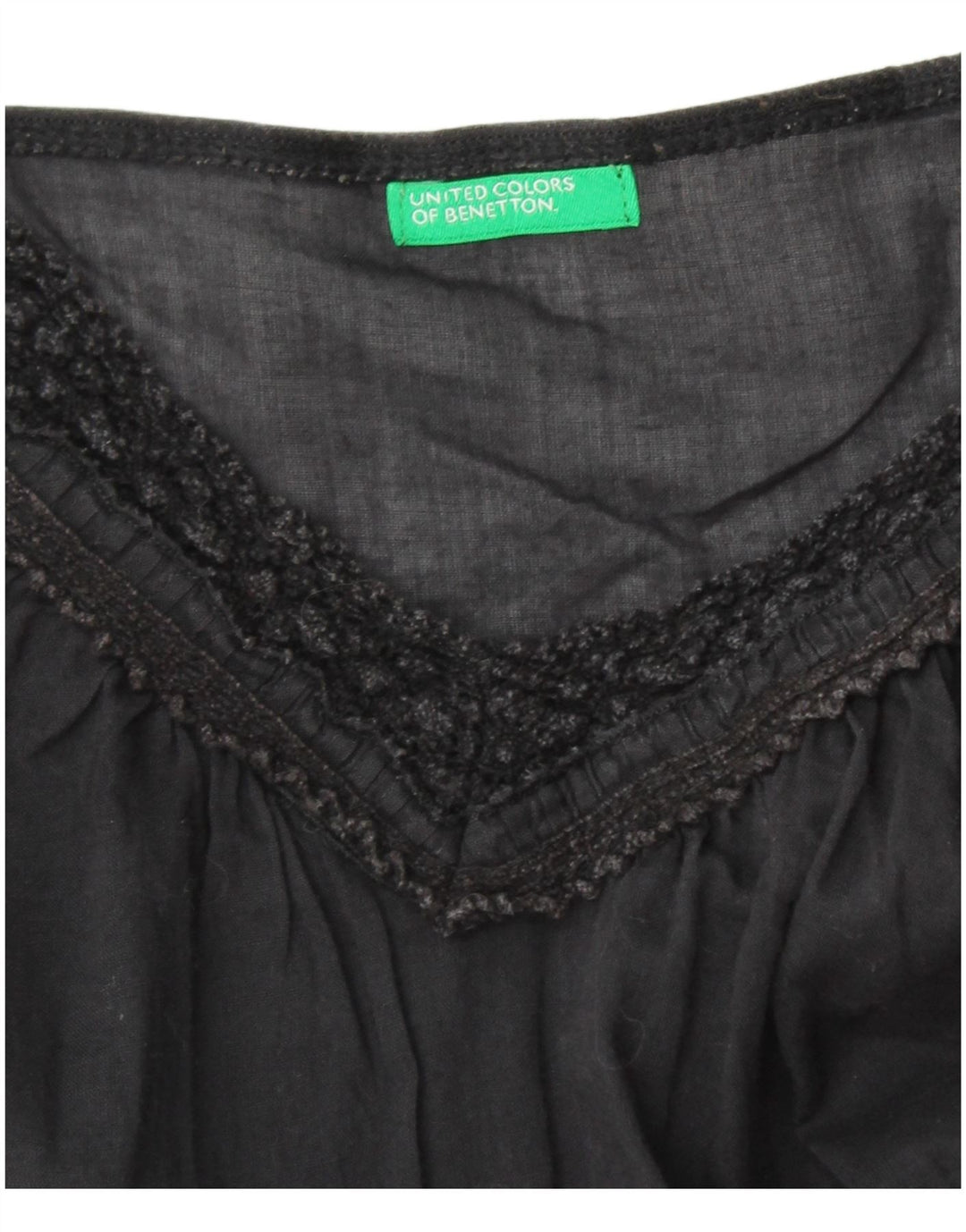 BENETTON Canotta da donna UK 10 piccola nera