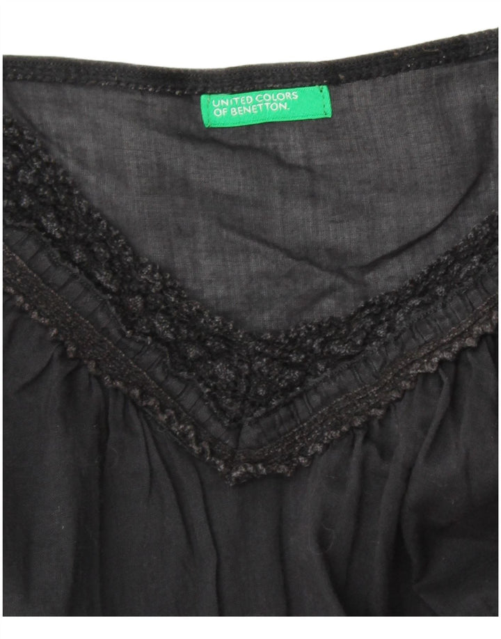 BENETTON Canotta da donna UK 10 piccola nera
