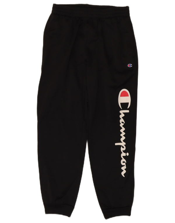 Pantaloni da tuta con grafica Champion da ragazzo, pantaloni da jogging, 14-15 anni, neri