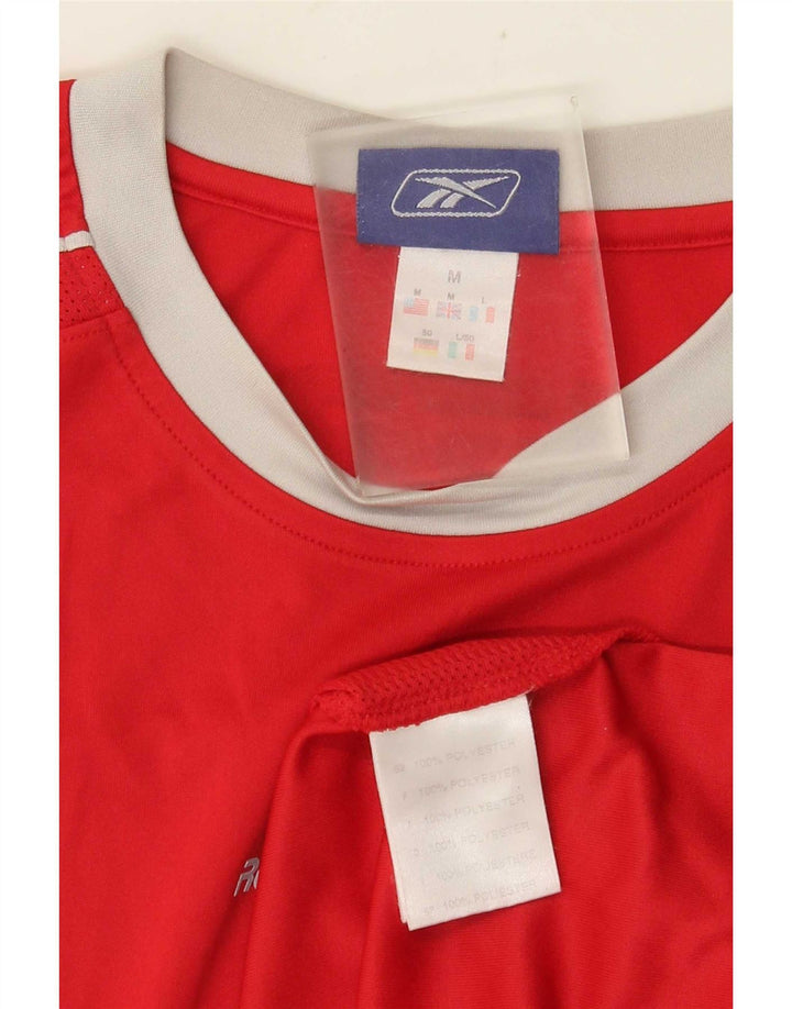 Canotta Reebok da uomo rosso medio in poliestere