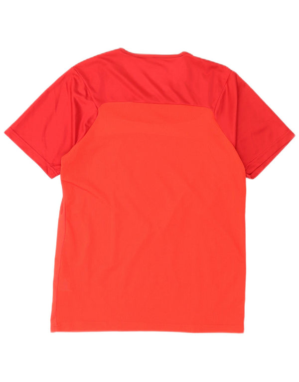 T-shirt da uomo Puma Top Small rossa in poliestere color block