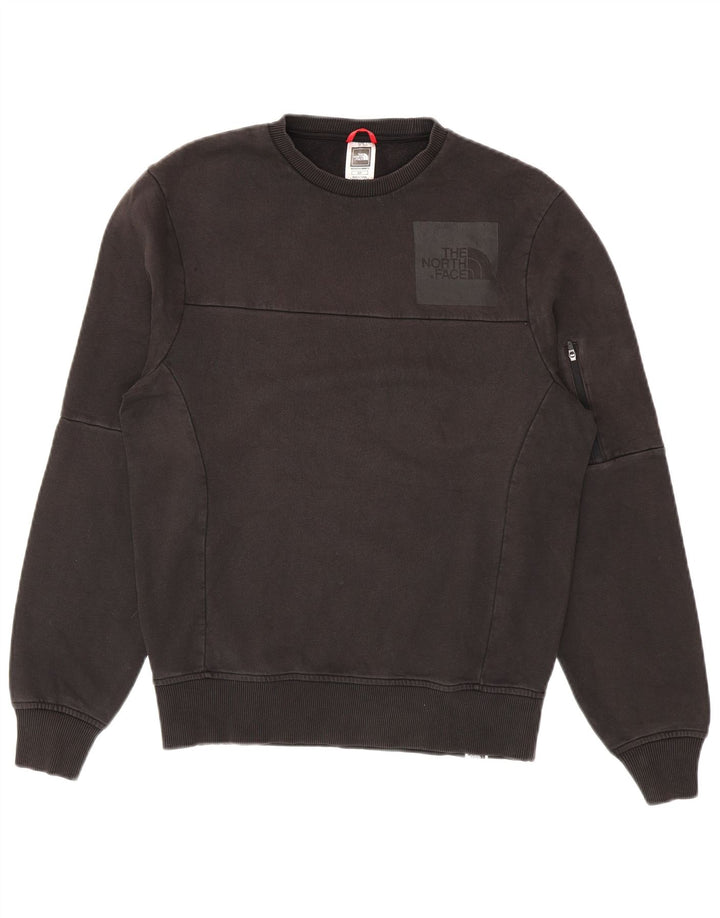 Felpa grafica da uomo The North Face Maglione piccolo cotone nero