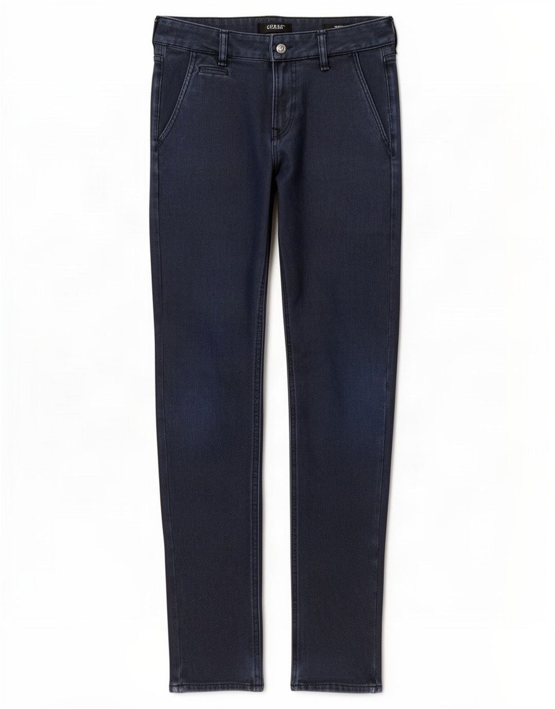 Pantaloni chino slim da uomo Guess W29 L32 poliestere blu navy