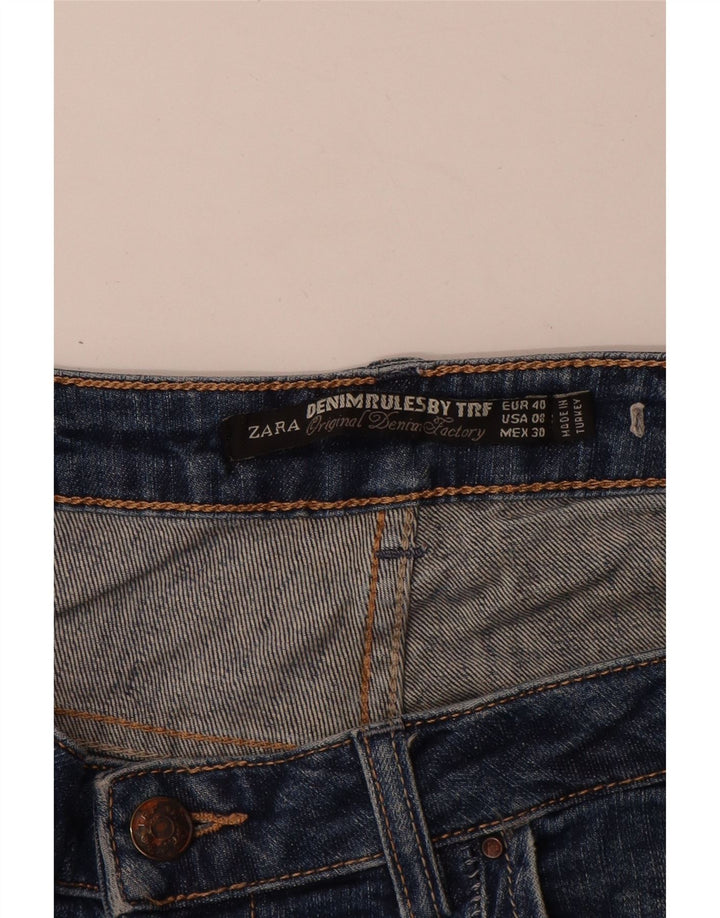 Pantaloncini di jeans da donna ZARA EU 40 medi W30 blu