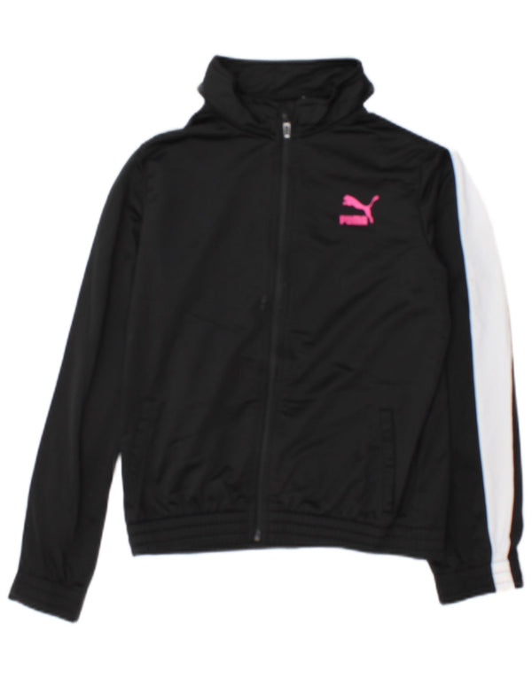 Giacca da ginnastica grafica per ragazze Puma 15-16 anni XL Black Colourblock