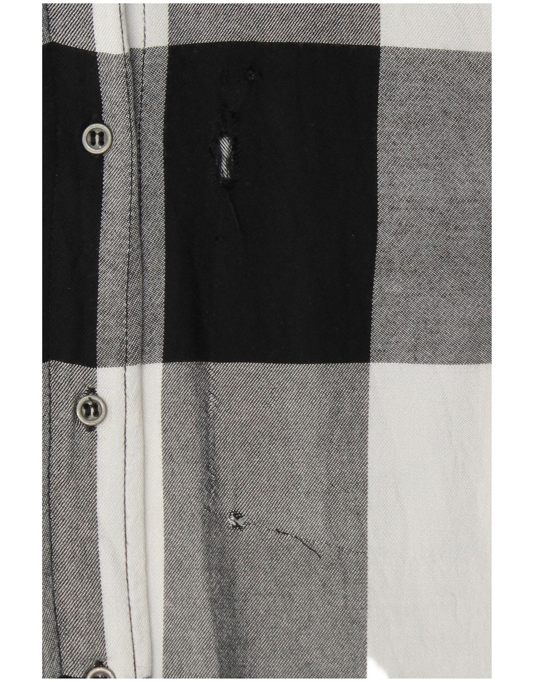 Camicia Zara da donna UK 12 media nera a quadretti