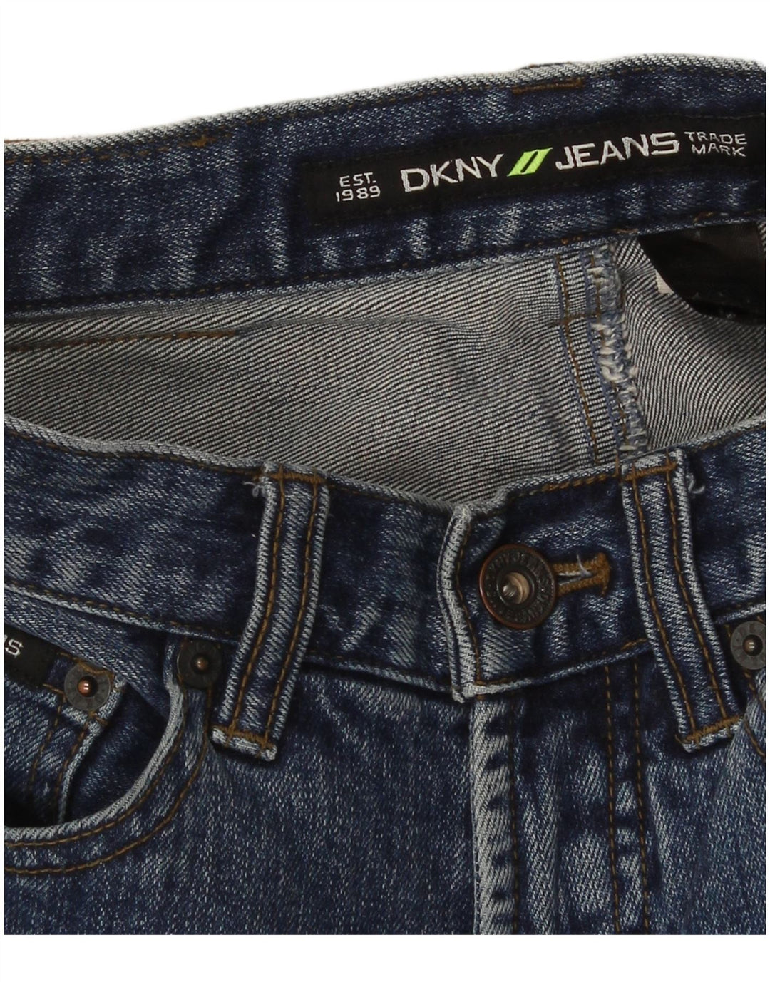 Jeans affusolati Dkny da donna W28 L30 Blu navy