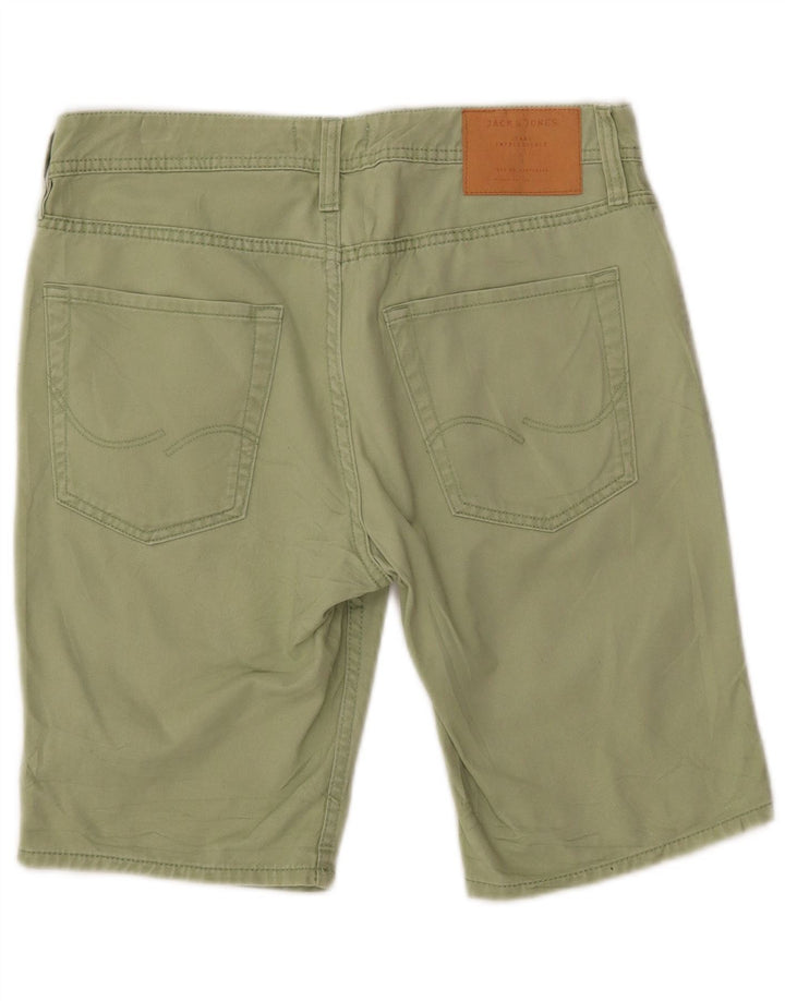 JACK & JONES Pantaloncini di jeans vestibilità regolare da uomo W30 Cotone verde medio