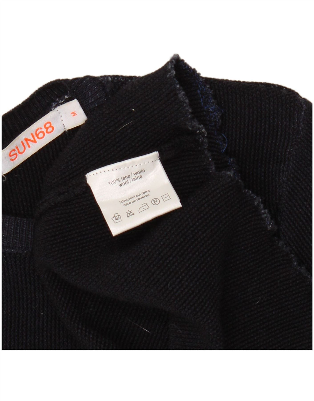 Abito da donna a trapezio in maglia Sun68 UK 14 Lana blu navy media