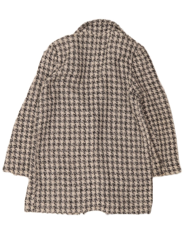 Giacca blazer a 1 bottone da donna M&Co UK 14 pied de poule bianco medio