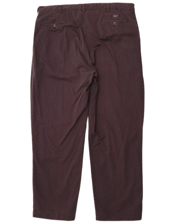 POLO RALPH LAUREN Pantaloni chino da uomo con pegging W42 L32 cotone blu navy