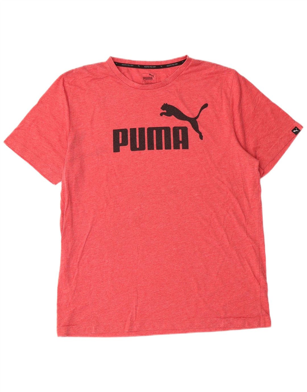 T-shirt grafica da uomo Puma Large rosa