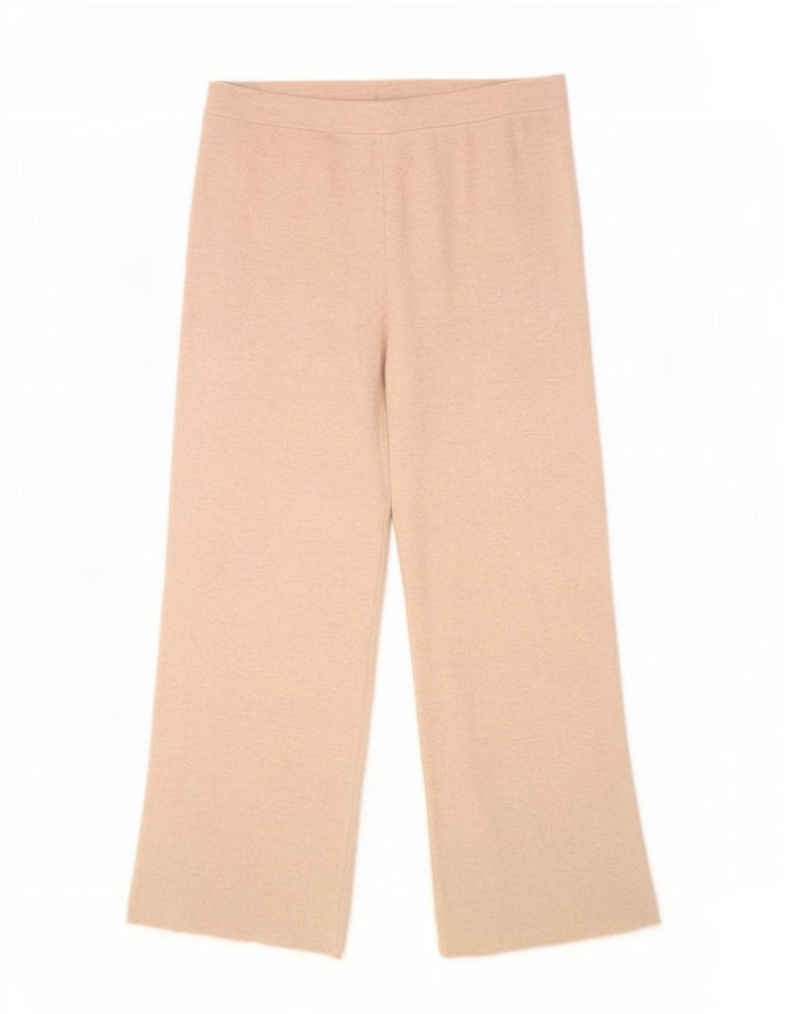 Pantaloni da tuta da donna Zara UK 12 Poliestere beige medio