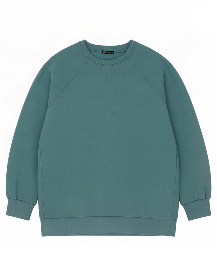 Felpa oversize da donna Zara UK 14 Blu medio