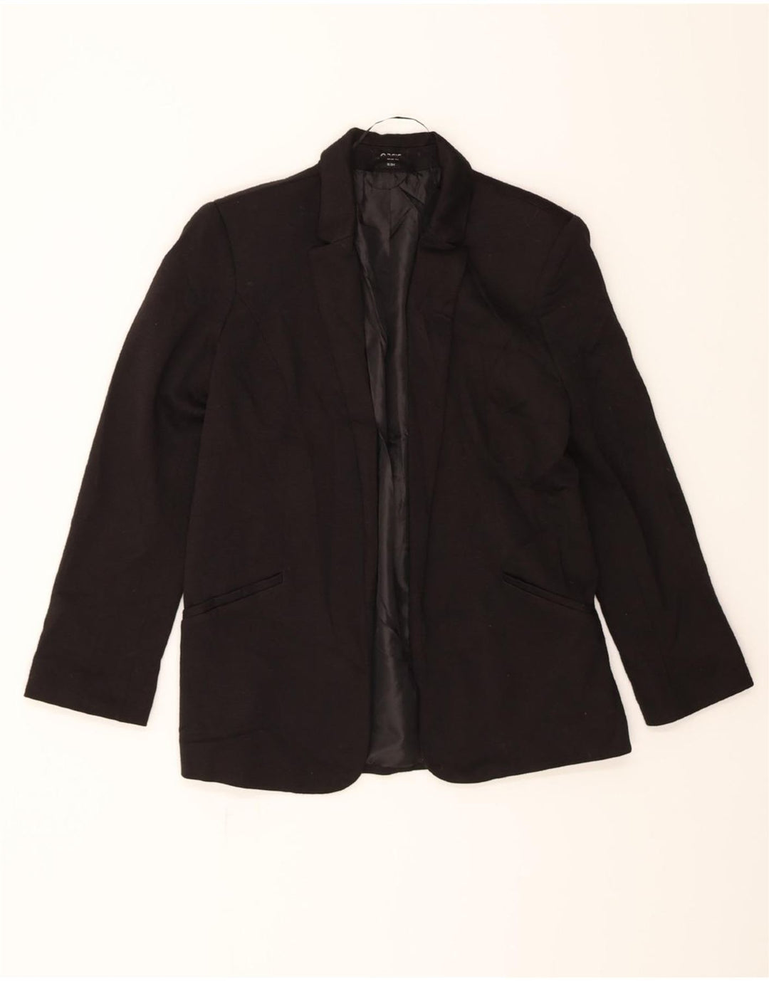 OASIS Womens Open Blazer Jacket UK 8 Small Black Polyester Vintage Oasis and Second-Hand Oasis from Messina Hembry 
