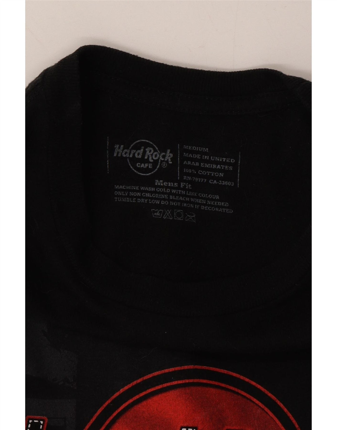 HARD ROCK CAFE Mens Vienna Graphic T-Shirt Top Medium Black Cotton Vintage Hard Rock Cafe and Second-Hand Hard Rock Cafe from Messina Hembry 