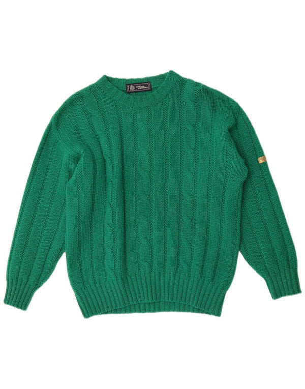 Maglione maglione girocollo da donna Marina Yachting UK 20 2XL Lana verde