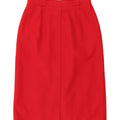 ST. BERNARD Womens Straight Skirt UK 14 Medium W30  Red Polyester Vintage St. Bernard and Second-Hand St. Bernard from Messina Hembry 