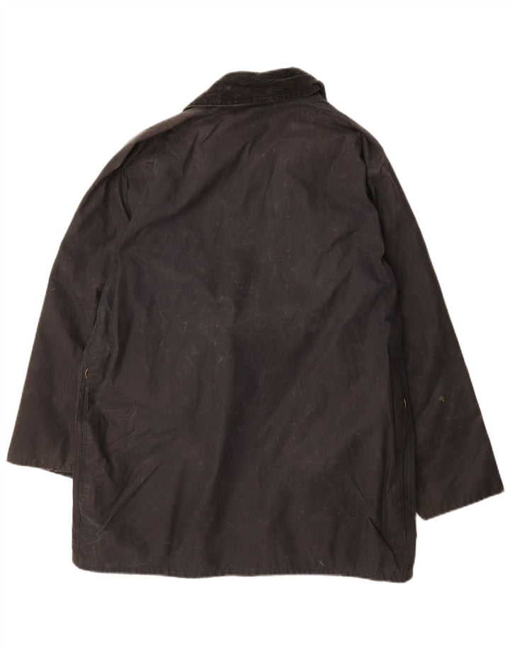 BARBOUR Giacca da uomo in cotone cerato Beaufort UK 38 Small Cotone blu navy