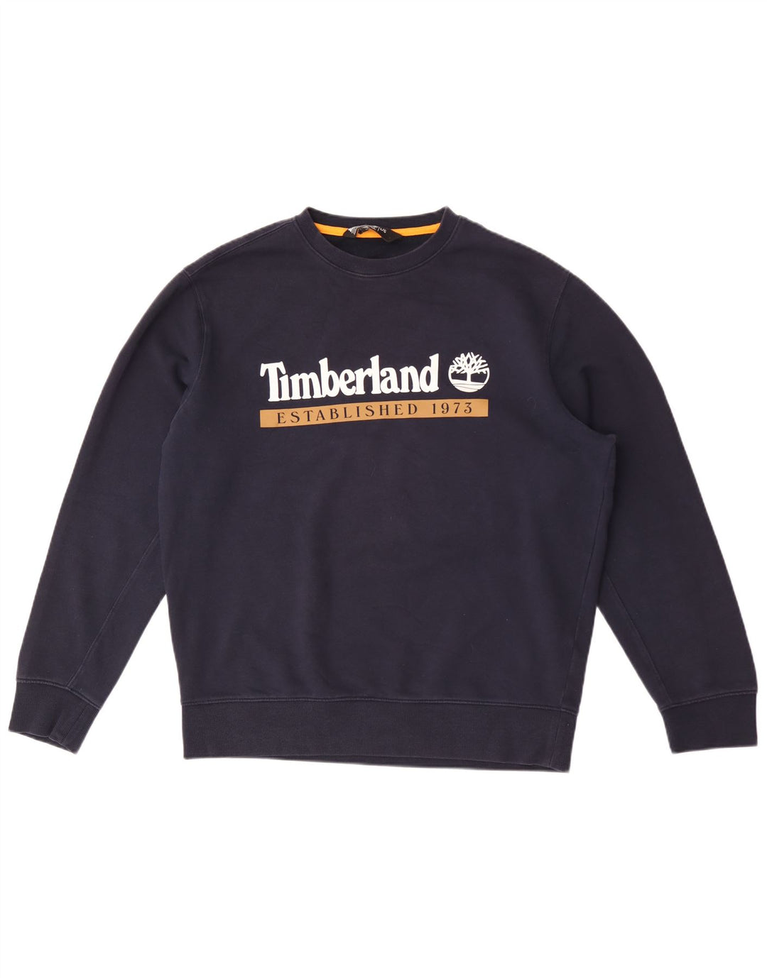 Timberland Felpa da uomo con vestibilità regolare grafica Maglione grande blu navy
