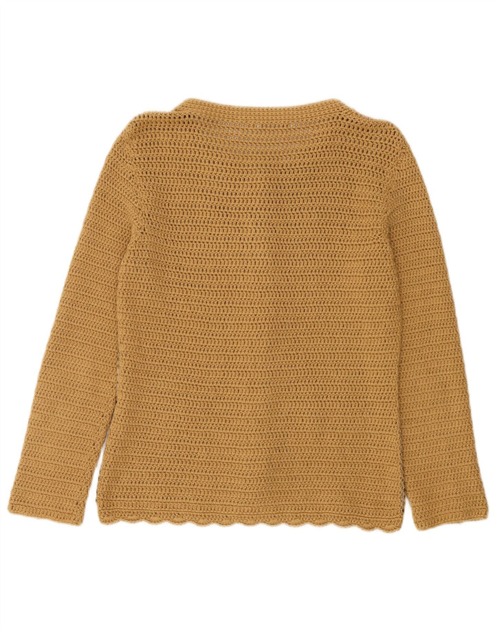 Maglione cardigan da donna Koan UK 12 Poliestere marrone medio
