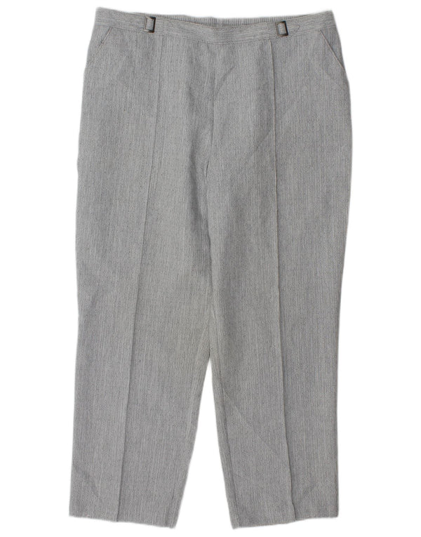 Pantaloni corti dritti da donna Marks & Spencer UK 16 Large W34 L26 Grigio