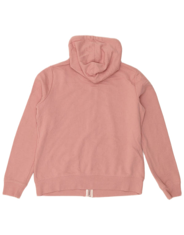 Crew Clothing Maglione con cappuccio e zip da donna UK 12 Cotone rosa medio
