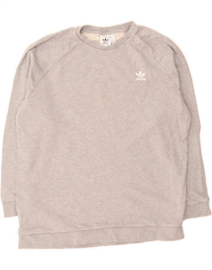 ADIDAS Mens Sweatshirt Jumper XL Grey Cotton Vintage Adidas and Second-Hand Adidas from Messina Hembry 